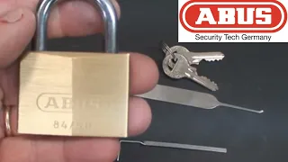 (32) Abus Model 84/50 Padlock SPP'd (How to Beat Security Pins)