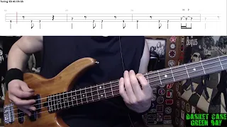 Basket Case by Green Day - Bass Cover with Tabs Play-Along