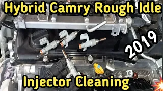 2019 Camry Hybrid Injector Cleaning (A25A -FXS Engine & Model AXVH71R) Engine Shakes Or Idling Rough