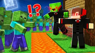 HOW Mikey and JJ Became a VAMPIRE and DEFEND from ZOMBIES ? - Minecraft (Maizen)