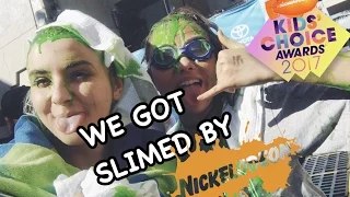 WE GOT SLIMED BY NICKELODEON // Kid’s Choice Awards 2017!