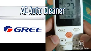 AC Auto Clean Function - #gree #accleaning
