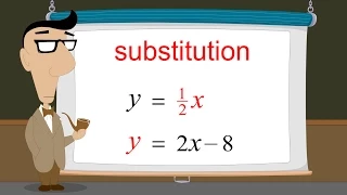 Algebra 36 - Solving Systems of Equations by Substitution