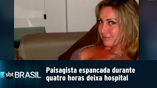 Paisagista espancada durante quatro horas deixa hospital | SBT Brasil (22/02/19)