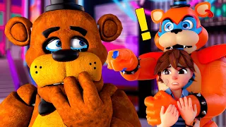 Gregory & Glamrock Freddy So Sad with Freddy Fazbear - FNAF Security Breach Animation