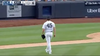 Gerrit Cole Walks off the Field After Only TWO Outs vs Royals! (7/29/22)