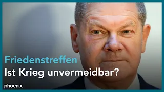 Bundeskanzler Scholz zum Internationalen Friedenstreffen