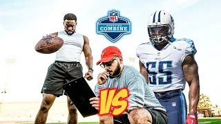 Bodybuilder vs. Professional Athlete in NFL Combine Test