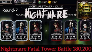 Nightmare Fatal Tower Boss battle 180,200 Fight + Reward | MK Mobile