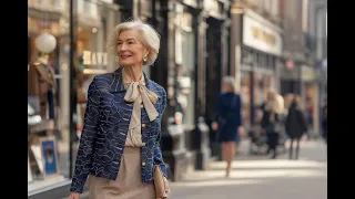What People Actually Wear  Londoners Over 60, 70. OLD MONEY, elegant age. Autumn Street Fashion.