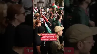 Israel-Hamas war: Around 100,000 people attend pro-Palestinian protest in central London