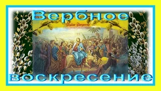 ВХОД ГОСПОДЕНЬ В ИЕРУСАЛИМ православный праздник! Видео поздравление с Вербным воскресеньем