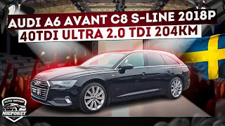 AUDI A6 C8 S-LINE AVANT ✅️ 40TDI 2.0 TDI 204KM ✅️ 2018r. ✅️ 131000km ✅️ Import Szwecja 🇸🇪