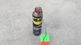 Putting WD-40 in a 3 x 3 Rubik’s cube