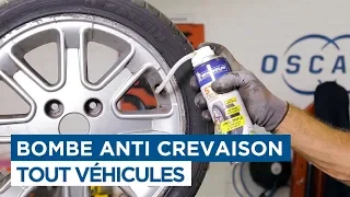 Utiliser une bombe anti-crevaison sur vos pneus