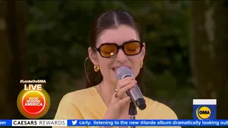 Lorde - California (Full Live Performance from Good Morning America)