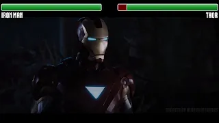 Iron Man vs. Thor WITH HEALTHBARS | HD | Avengers