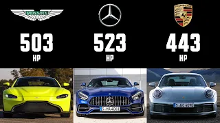 Car Comparison: Aston Martin Vantage v Mercedes-AMG GT Coupe v Porsche 911 Carrera S | 4enthusiasts