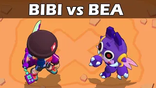 Heroine BIBI vs Monster BEA | 1vs1 | Heroe VS Villano | Brawl Stars