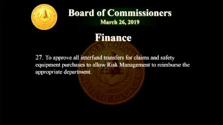 Cobb County Board of Commissioners Meeting - 03/26/19