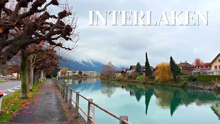 4K Interlaken Switzerland | The Most Beautiful Swiss Town | Walking Tour