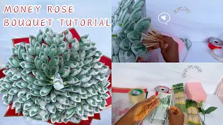 Money rose bouquet / Easy tutorial / How to make a big flower bouquet / Money bouquet ideas