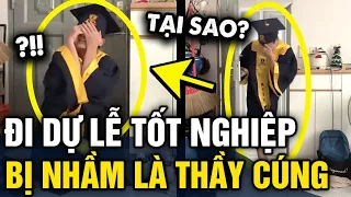 Háo hức mặc đồ đi dự LỄ TỐT NGHIỆP, thanh niên bị hàng xóm nhầm là THẦY CÚNG | Tin 3 Phút