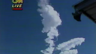 CNN coverage of Space Shuttle Challenger explosion 1/28/86