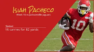 Isiah Pacheco RB Kansas City Chiefs | Every run | 2022 | Week 10 vs Jacksonville Jaguars