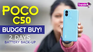 POCO Budget Smartphone | 2-Day Battery Back-up?! #review #pococ50