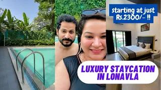 Luxury Staycation in Lonavala Starting at just Rs. 2300/- 🤩⛱WITH SWIMMING POOL & BATHTUB*🔆🏖