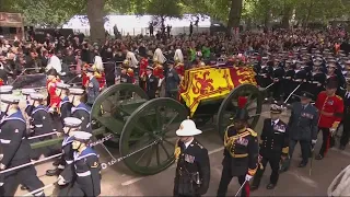 Funeral and ceremony of Queen Elizabeth II being laid to rest