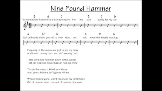 Nine Pound Hammer - bluegrass backing track