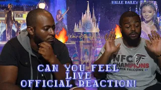 FIRST TIME REACTING TO HALLE BAILEY!| "Can You Feel" DISNEY 50TH ANNIVERSARY LIVE REACTION| YBC ENT.