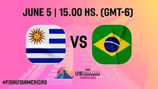 Uruguay v Brazil | Full Basketball Game | FIBA U16 Americas Championship 2023