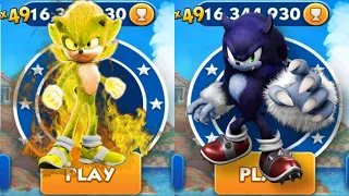 Sonic Dash - Super Sonic VS Werhog Dash _ Movie Sonic vs All Bosses Zazz Eggman