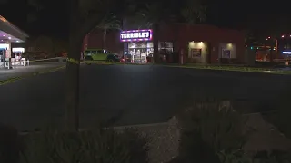 Driver pulls into Las Vegas gas station with several gunshot wounds