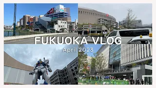 Fukuoka Vlog | 4D3N trip, visiting parks and malls, trying the live squid, ramen, and cafe hopping