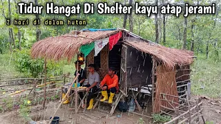 Camping hujan deras 2 hari bermalam di hutan pedalaman asli dingin banget