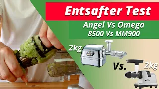 Staudenselleriesaft Test 2 kg Angel Juicer 8500 vs. Omega MM900 - Bis zu 92 Stangen Sellerie sparen