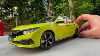 Unboxing Honda Civic 10th Gen 1/18 Diecast Car Model | Diecast Show