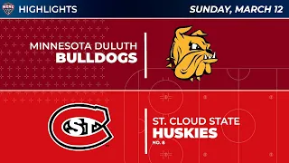 3/12/23 Minnesota Duluth at St. Cloud State Highlights | Quarterfinals Game 3