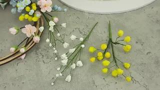 How To Make Mimosa & Gypsophila Sugar Flowers With The Katy Sue Filler Flower Mould