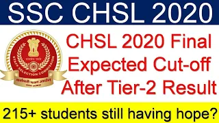 ssc chsl final expected cut off 2020| ssc chsl 2020 cut off expected| chsl 2020 tier 2 result out