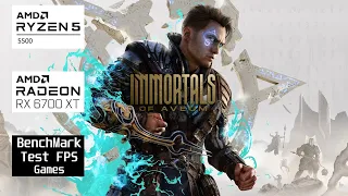 Immortals of Aveum l Rx 6700 xt & Ryzen 5 5500 l 1080p High FPSTEST#benchmark