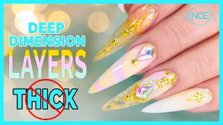 Build Acrylic Nails in Layers👷‍♀️⚒️Without the THICKNESS