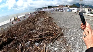 Пляж в Лазаревское уничтожен? Лазаревское сегодня.