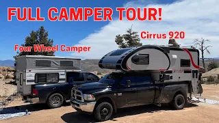 CAMPER TOUR - Four Wheel Camper Eagle & NuCamp Cirrus 920 Truck Camper Comparison and Walk Through!