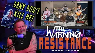 Rock Singer reacts to  -The Warning - Muse Resistance (cover) - Dany don't kill me!