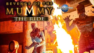 April 2023 Revenge of the Mummy Roller Coaster On Ride 4K POV Universal Studios Florida Orlando